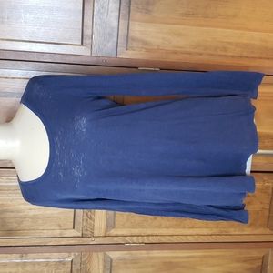 Eileen Fisher Linen Long Sleeve T-Shirt Sz M